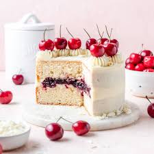 White Forest Cake Background